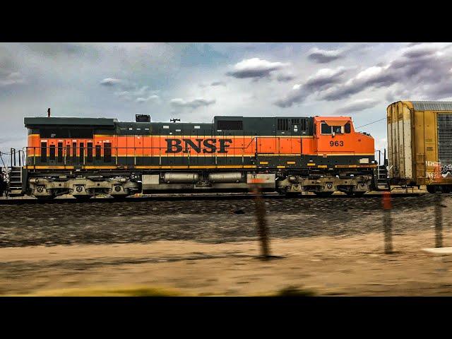 Double H1's! BNSF 963 & 1000! QLACPEA, Auto Train, Thundercab Ace, & SLABAR!! | Lbk Trains #259