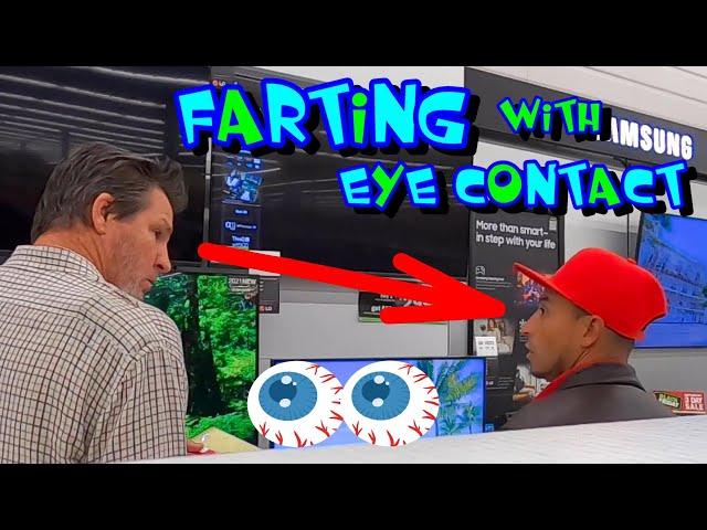 FARTING with EYE CONTACT Again!!!  (Funny Wet Fart Prank) 