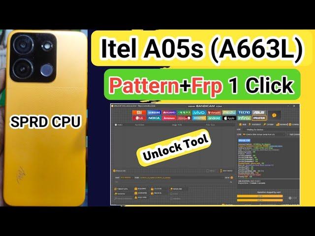 Itel A663L (A05s) frp Unlock Tool || Itel A05s A663L Spreadtrum & Unisoc SC9863A Android 13 FRP