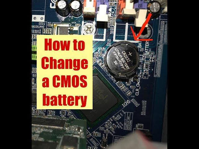 How to replace a CMOS battery in your PC