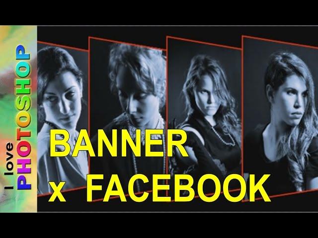 Photoshop tutorial italiano -  Copertina facebook con photoshop, banner facebook photoshop