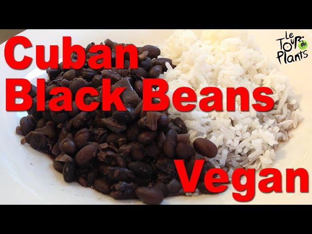 Authentic Cuban Black Beans in slow cooker (oil-free, vegan)