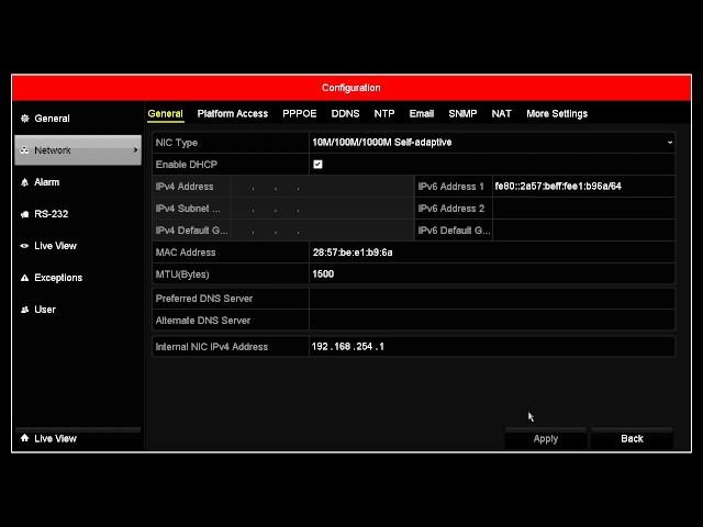 How to Enable/Disable DHCP on an Arcdyn NVR