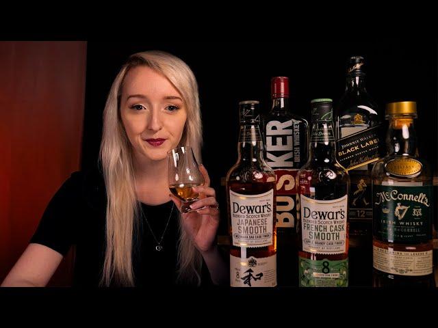 ASMR Whiskey Tasting Session  Johnnie Walker, Dewars