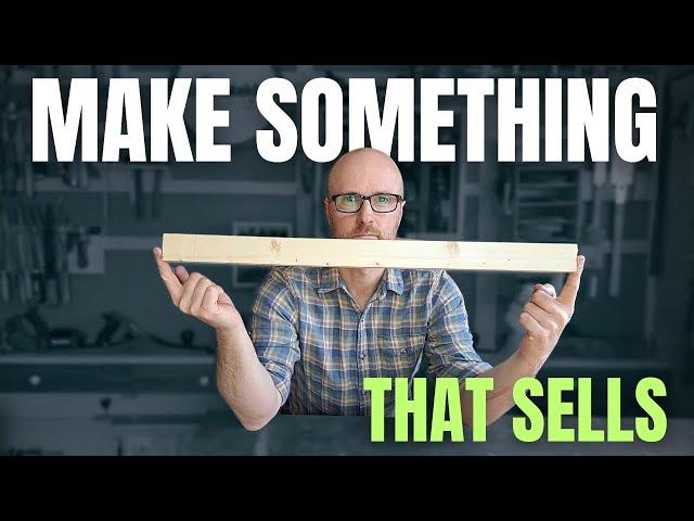 Beginner Woodworking Project that Sells | ONE BOARD BUILD