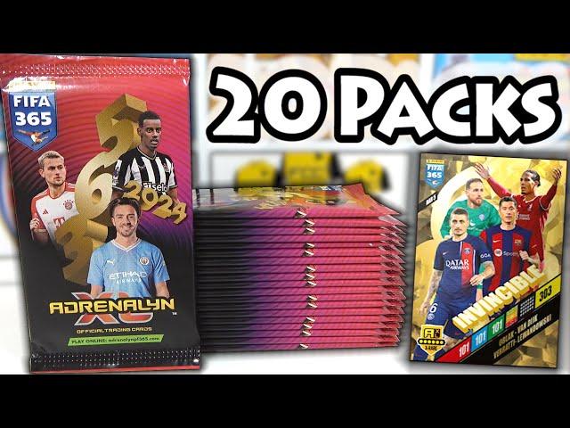 INVINCIBLE CARD HUNT | Opening 20 Packs of the *NEW* ADRENALYN XL 2024 Fifa 365 Collection (EPIC!!)