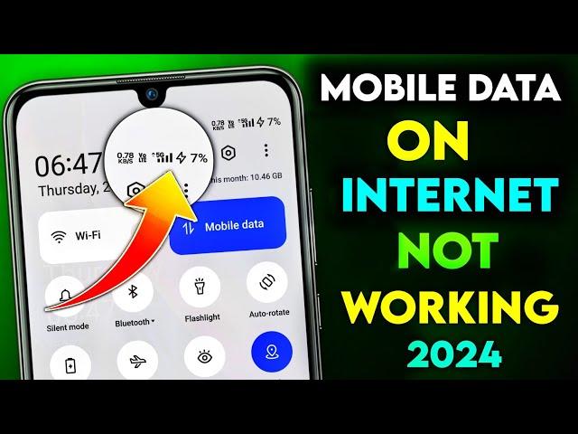 mobile data on but internet not working | Mobile Data Not Working | Internet Not Working in Mobile