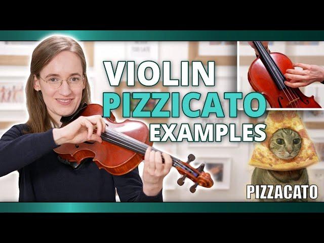 All Violin Pizzicato Types in 1 Minute! | Examples of All Plucking Techniques