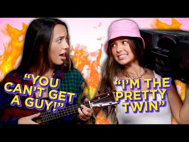 TWIN vs TWIN Diss Track Battle | Mystery Twin Bin w/ The Merrell Twins Songs