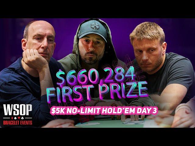 World Series of Poker 2024 | $5,000 No Limit Hold'em with Erik Seidel, Brian Rast & Sam Soverel