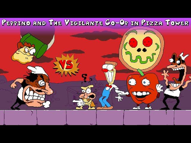 Perman: Peppino and The Vigilante Co-Op Defeat the Pizza Tower