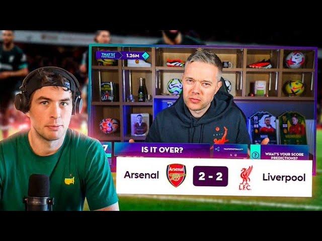 Reacting to "LIVERPOOL DELIVER ARSENAL TITLE BLOW"