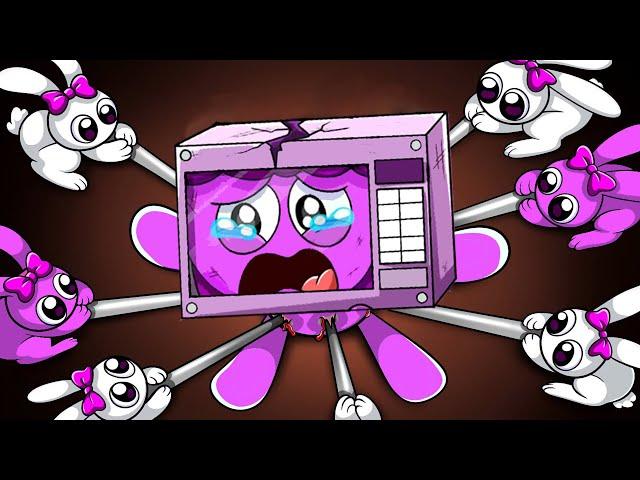 Wenda Rabbit Saves Microwave Lily?! | Cartoon Animation