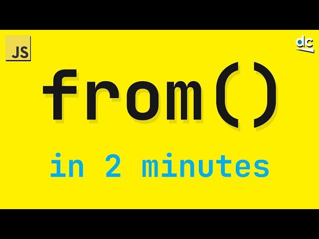 How To Create Arrays From Iterables - JavaScript Array From (In 2 Mins)