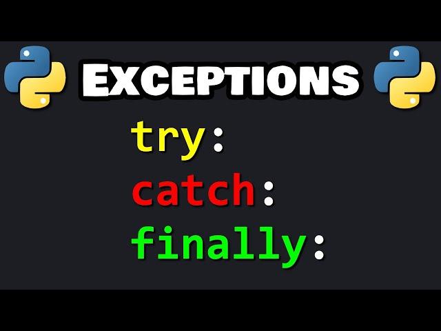 Learn Python EXCEPTION HANDLING in 5 minutes! 