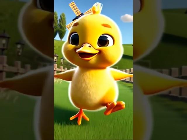 Yellow duck dances on field #elpatitojuan #trendingshorts #cartoon #duck #usa #brazil #mexico #india