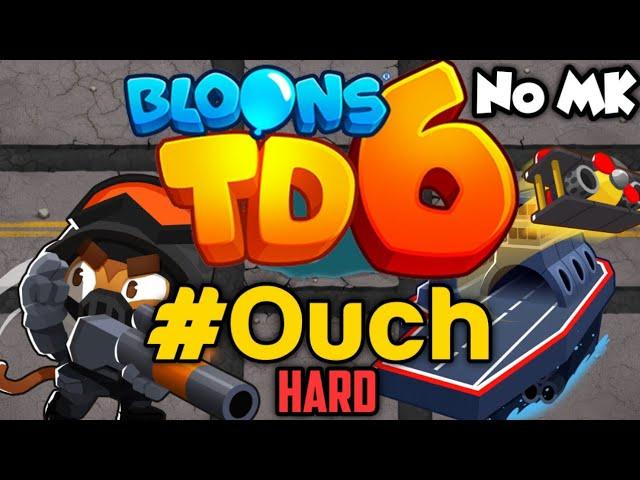 BTD6 - #Ouch - Hard | No Monkey Knowledge (MK) (ft. Quincy)