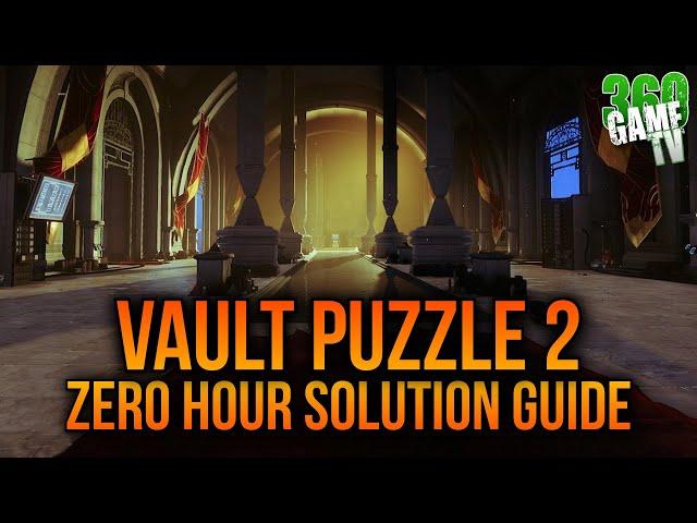 Zero Hour Vault Puzzle 2 Guide / Solution (Vaulted Obstacles Triumph / Intrinsic Perk) - Destiny 2