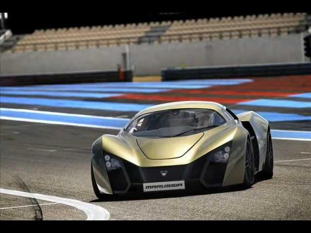 Russian-designed Finnish-built Marussia B2 sports car