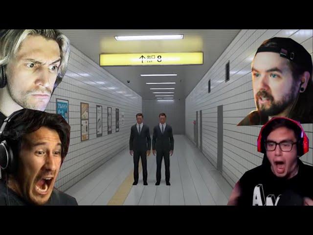 THE EXIT 8 SCARY MOMENTS REACTION (Markiplier, Jacksepticeye, xQc...)