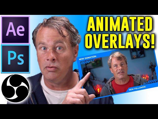 How to Create Animated Overlays For Your Live Streams! STEP by STEP