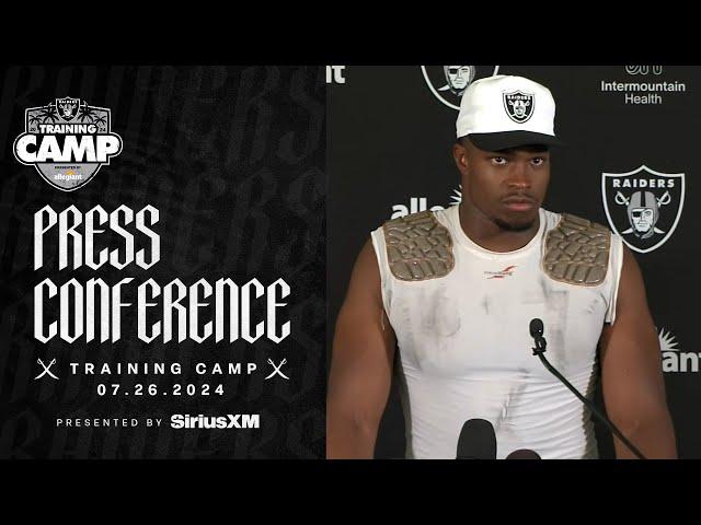 Tyree Wilson, Jakobi Meyers, Tre Tucker and Marcus Epps Presser - 7.26.24 | Raiders | NFL