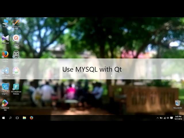 Qt MYSQL Connect Complete Tutorial  - Xampp - Mysql Connector C