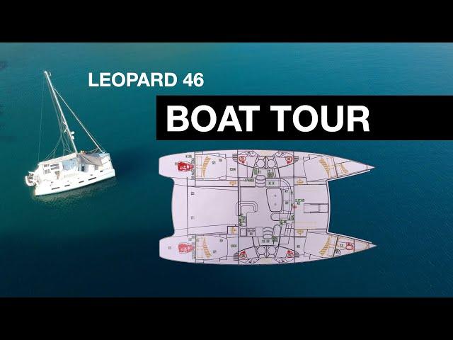 BOAT TOUR Leopard 46 | Sailing family with 4 kids on a Catamaran | Sailing with Six | S2 E2