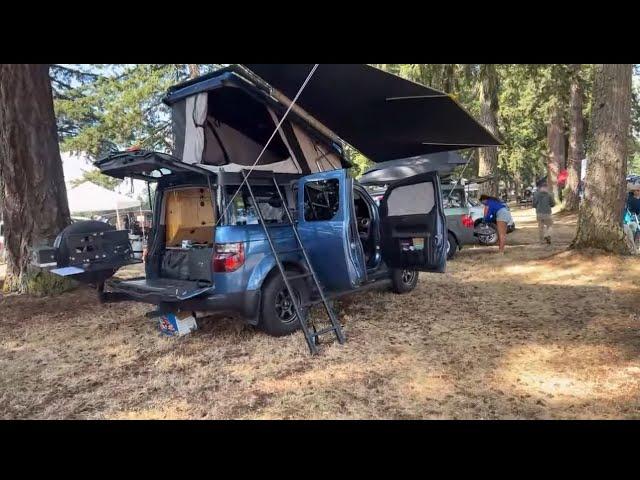 Honda Element PNW Meet Up 2024 - Tours and camping set ups