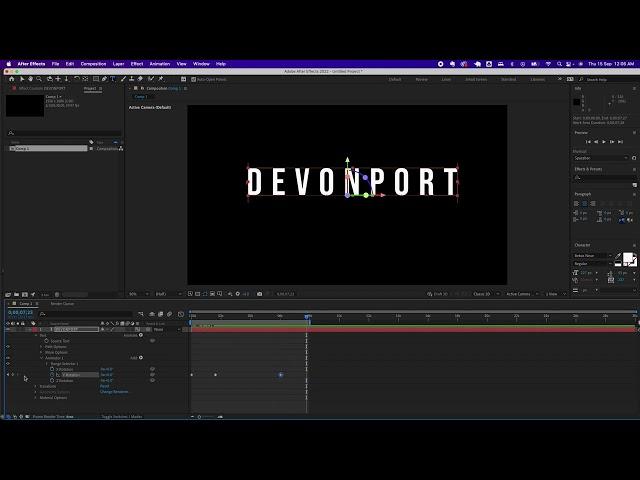How to Create 3D Rotating Text In After Effects