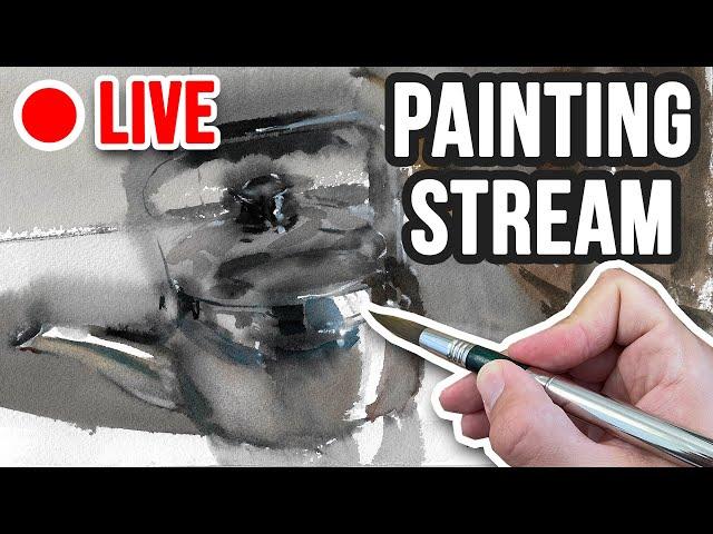 Impressionistic & Abstract Watercolor Painting | LIVE 