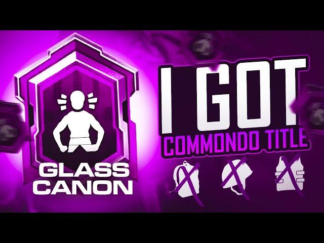 Easy way To Complete Glass Cannon Title In Pubg Mobile | Glass Cannon title just in 15 days