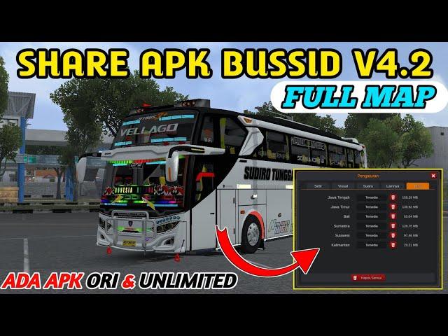 SHARE | APK BUSSID V4.2 FULL MAP APK ORI & UNLIMITED || TERBARU