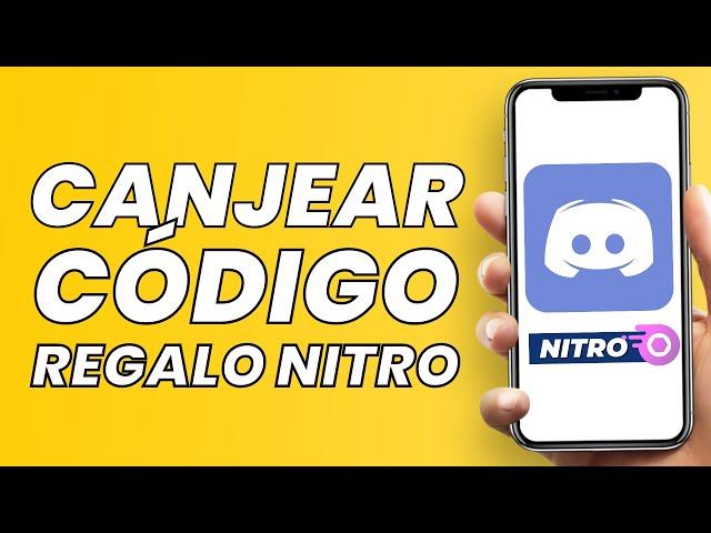 Cómo canjear el código de regalo Nitro en Discord (PC/Portatil)