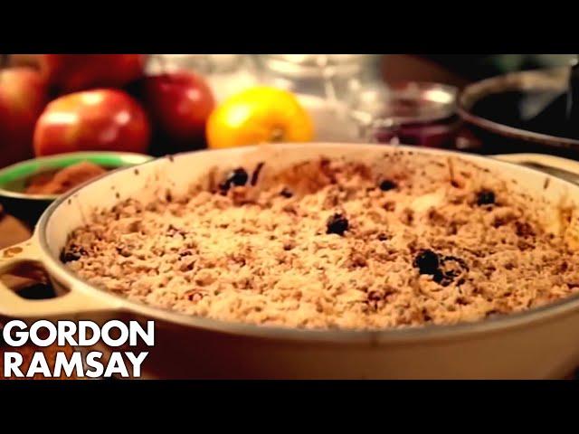 Apple and Cranberry Crumble | Gordon Ramsay