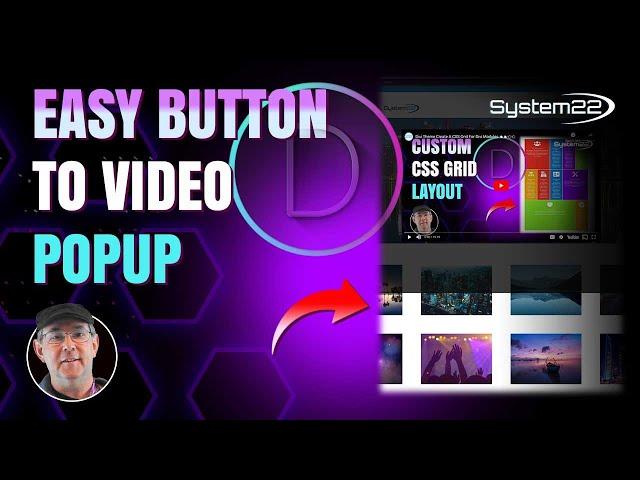 Divi Theme Easy Button To Video Popup 