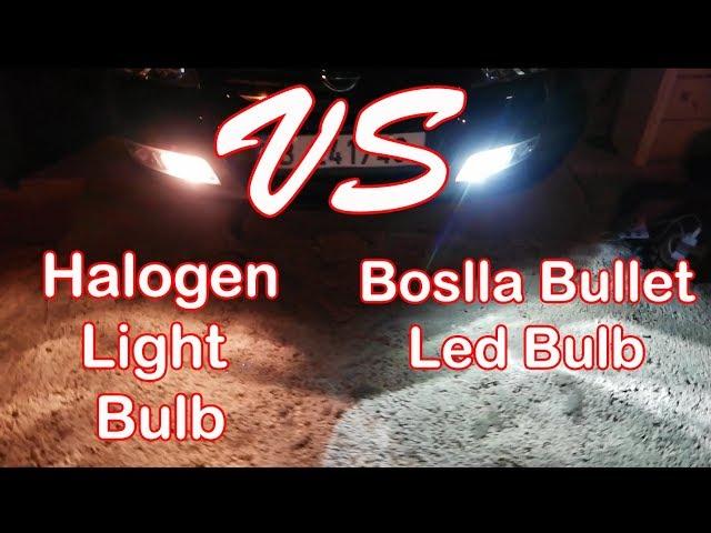 Boslla bullet Led Bulb VS Halogen Light Bulb