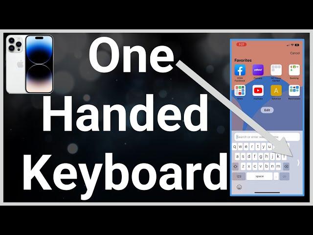 How To Turn On Or Off One Handed Keyboard