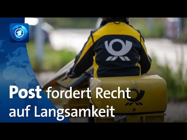 Post fordert Recht auf Langsamkeit