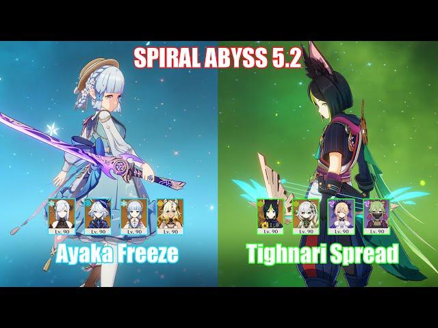 C0 Ayaka Freeze & C5 Tighnari Spread | Spiral Abyss 5.2 | Genshin Impact