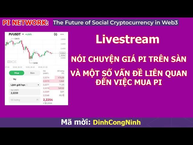 Pi Network: Trực tiếp nói về giá Pi trên sàn và một số vấn đề cần quan tâm đến việc mua/bán đồng Pi