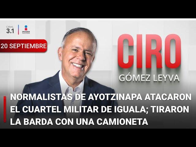 Ciro Gómez Leyva en Imagen Noticias | Programa Completo 20/SEPTIEMBRE/2024