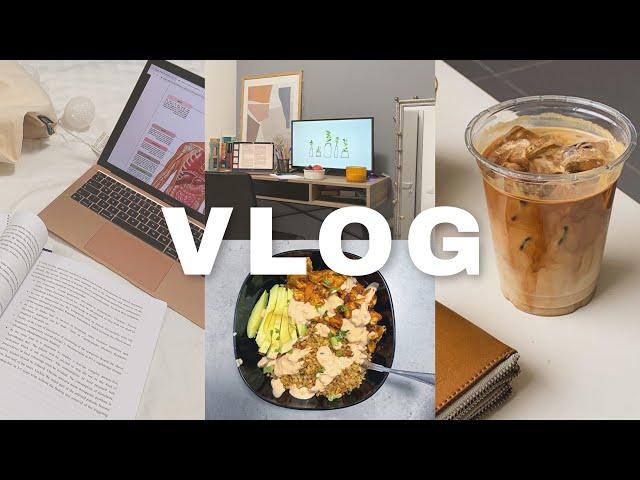 FINALS WEEK VLOG | Studying and stressing for exams, cooking, study tips,College student, med school