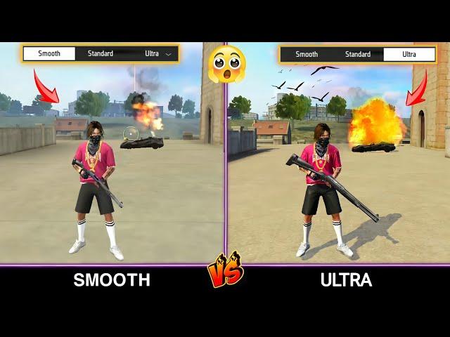 SMOOTH VS ULTRA GRAPHICS FULL COMPARISON FREE FIRE // GARENA FREE FIRE