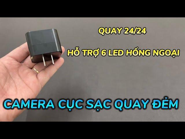 Camera Ngụy Trang Cục Sạc Điện Thoại Quay Đêm Mẫu Mới 2024 , Camera Giấu Kín Cục Sạc Wifi Full4K