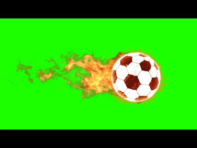 Fire ball effect green screen | Football  green screen | Soccer ball