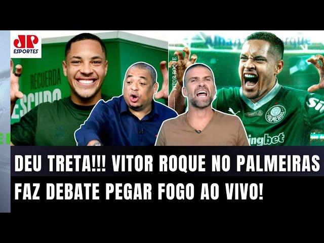 "VOCÊ TÁ LOUCO??? O Vitor Roque é UMA CONTRATAÇÃO SENSACIONAL do Palmeiras! Cara, ele..." TRETA!