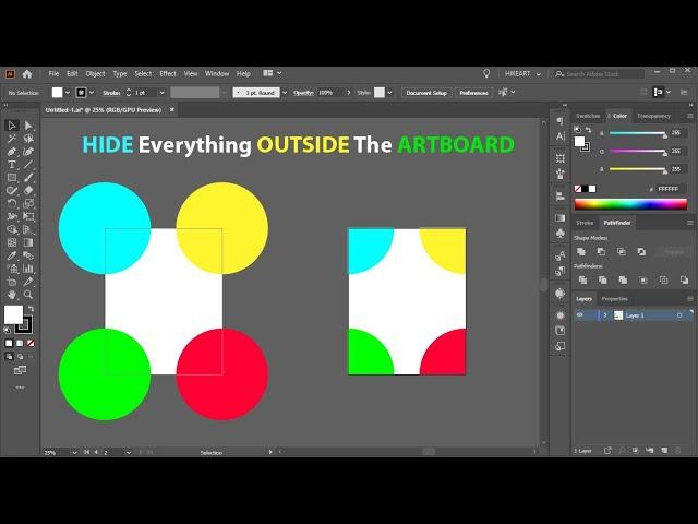 How to Hide Everything Outside the Artboard in Adobe Illustrator