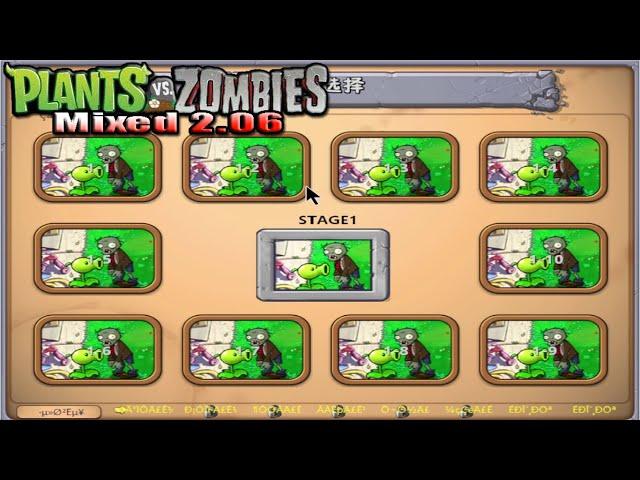 Plants Vs Zombies Mixed 2.06 l Gameplay Adventure Day Level 1-1 to 1-10