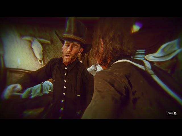 Red Dead Redemption 2 / Model Swap / Arthur and John slap each other